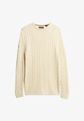 Superdry & Co CLASSIC CABLE CREW - Jumper - cream