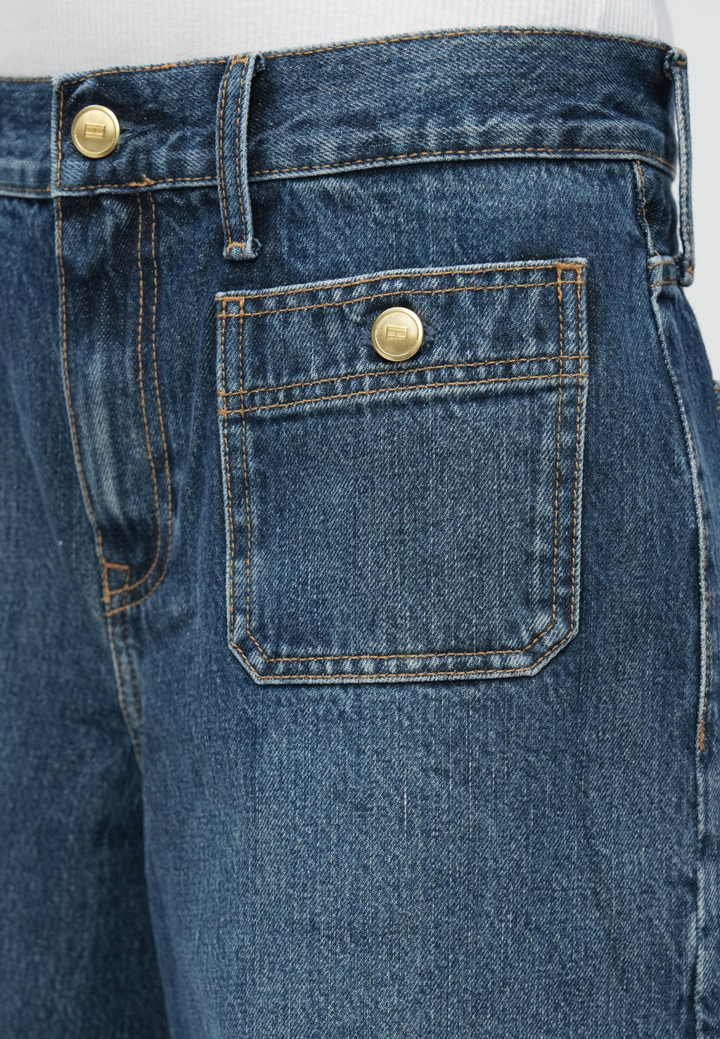 70S HIGH RISE WIDE LEG JEANS Media 6