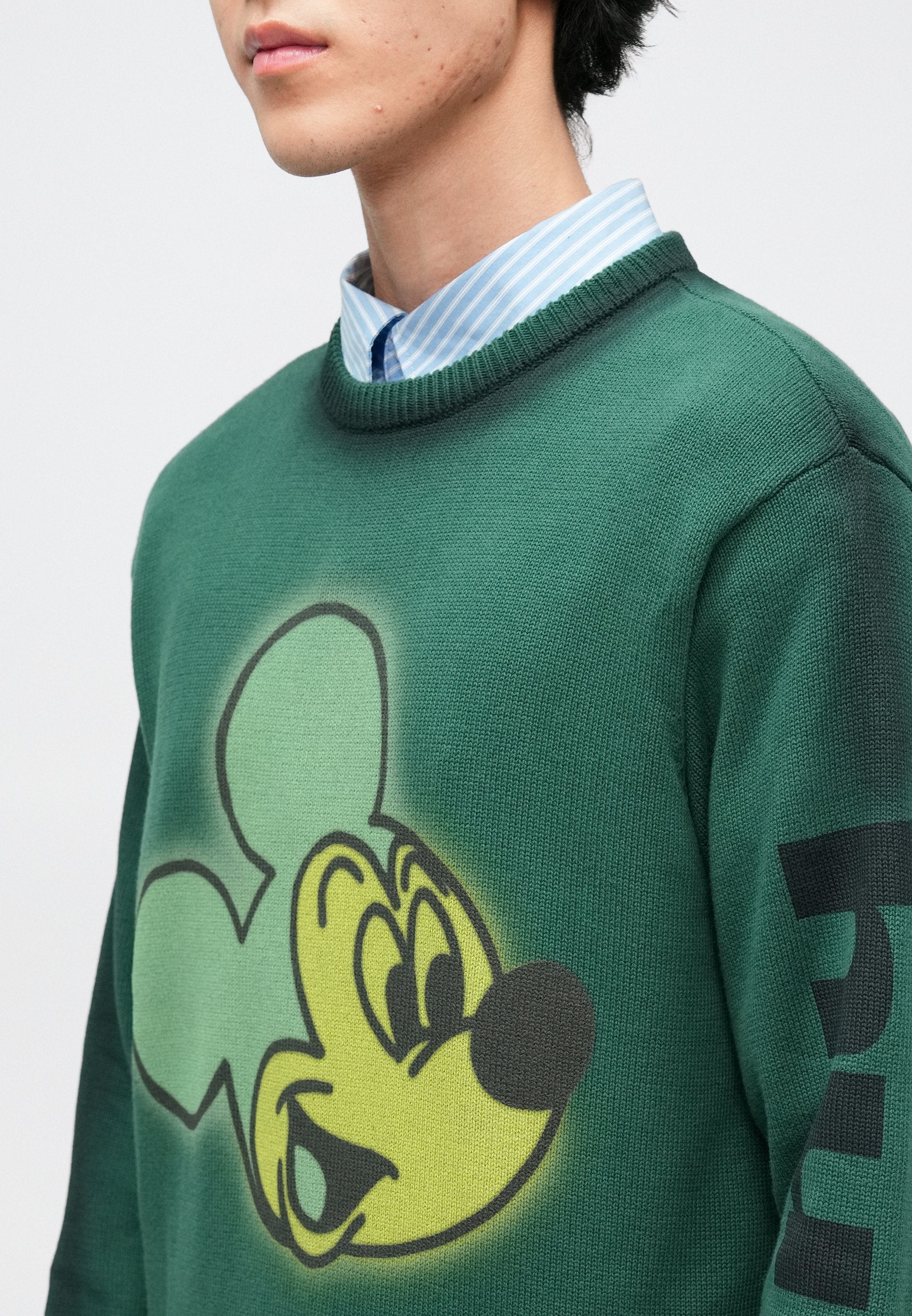 HUF MICKEY SPRAY CREW NECK SWEATER UNISEX