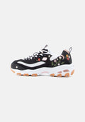 Skechers D LITES - Trainers - black/white/multi-coloured