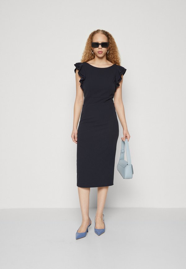 VILA VIWALLIE FLOUNCE MID CALF DRESS