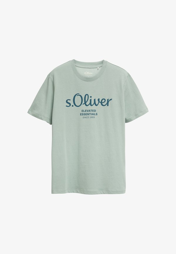 s.Oliver T-SHIRT - Print T-shirt - salbeigrün
