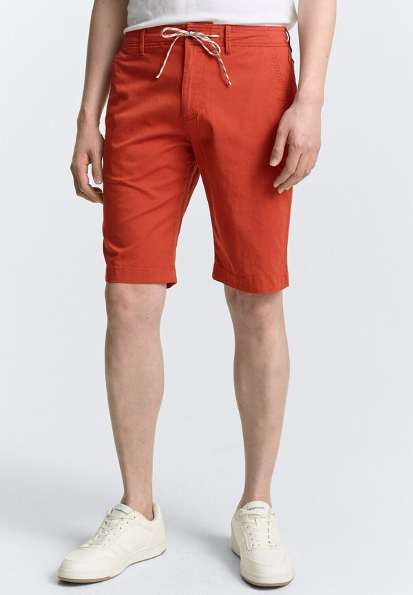 TOM TAILOR LIGHTWEIGHT MIT KORDELZUG - Shorts - rooibos orange