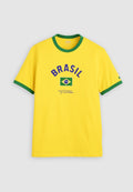 Levi's® FOOTBALL RINGER - Print T-shirt - yellow/green/blue