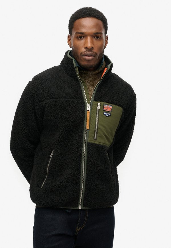 Superdry & Co Fleece jacket - black