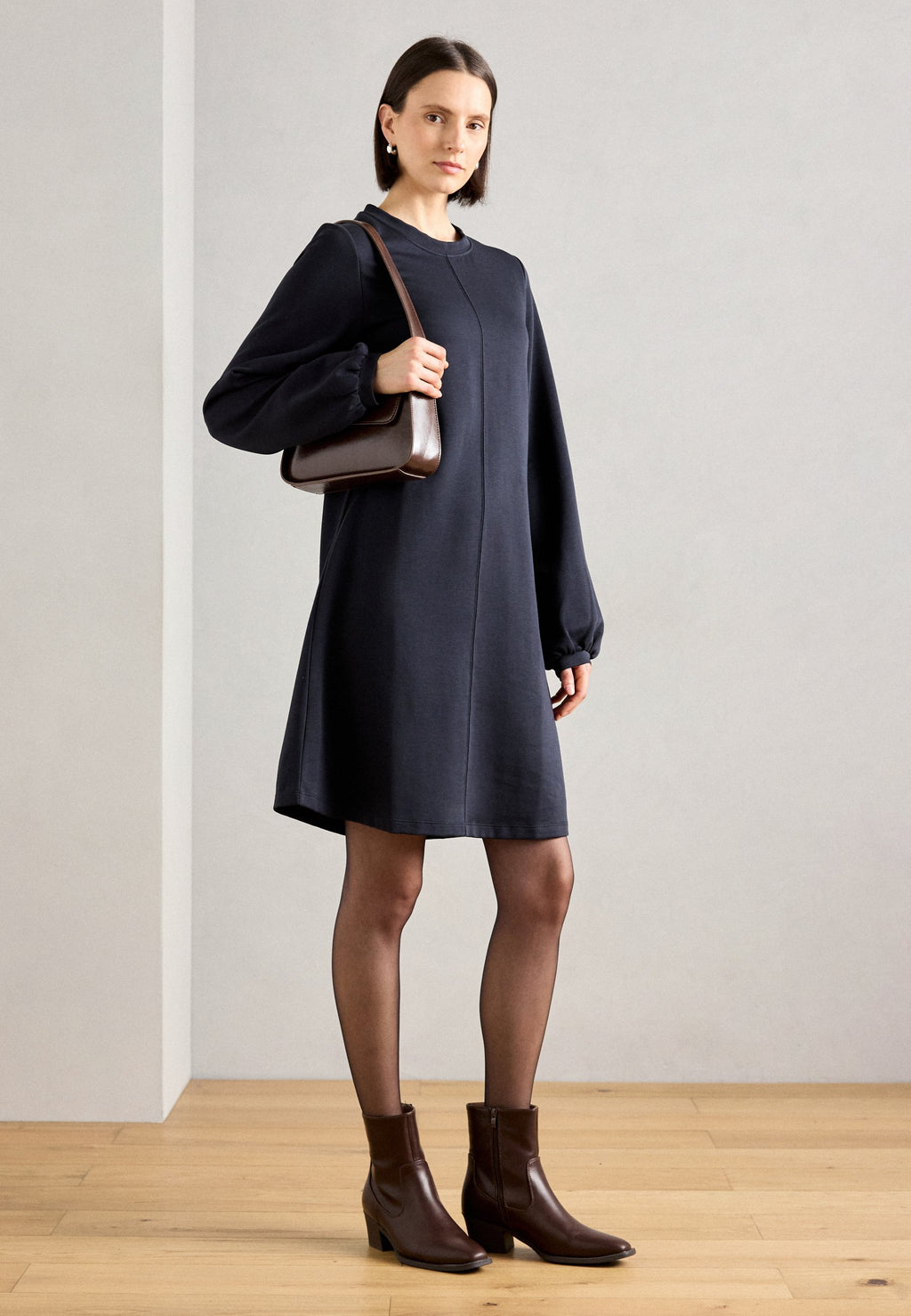 Marc O'Polo DRESS LONG SLEEVE ROUND NECK