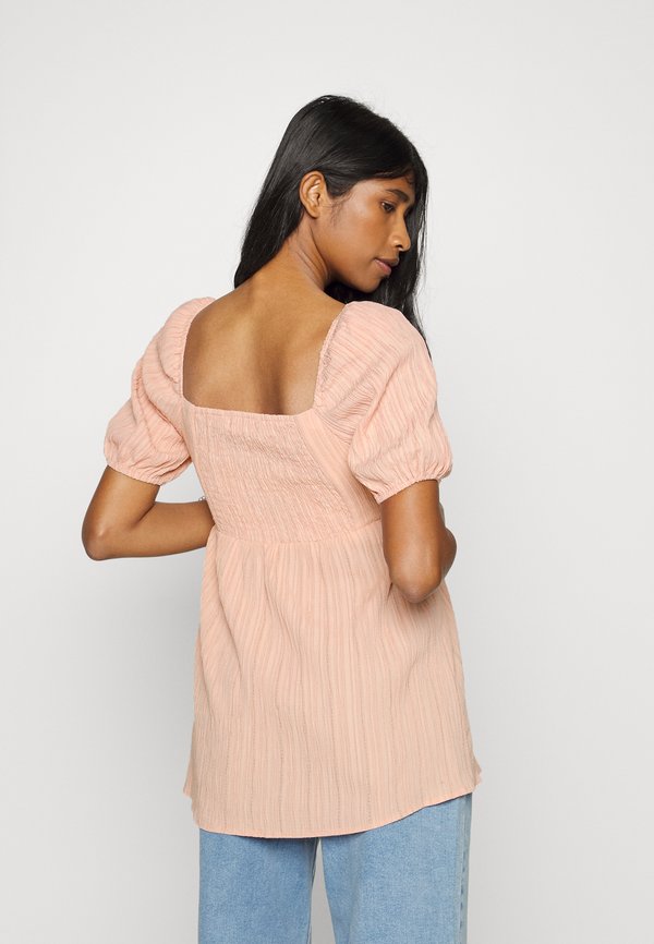 Glamorous Bloom BABYDOLL WITH PUFF SLEEVES SMOCKED BACK PANEL