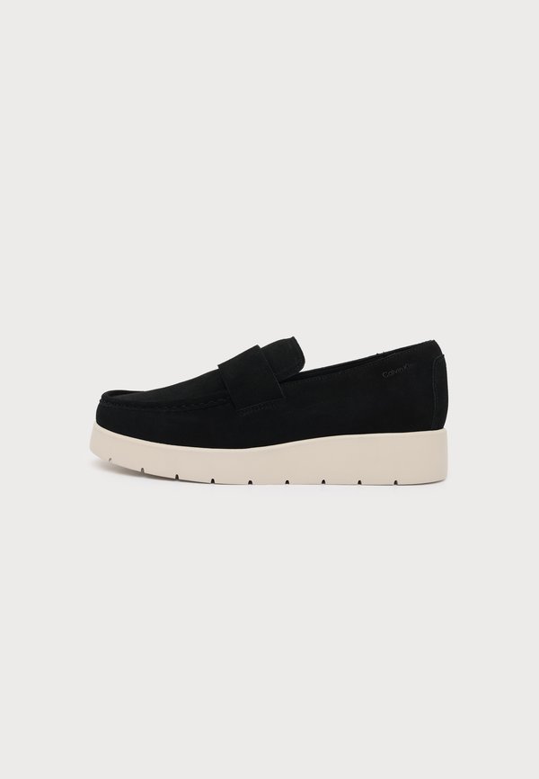 Calvin Klein HYBRID CITY LUG BAND - Slip-ons - black/dark ecru