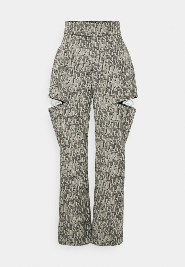 Sara Battaglia CUTTED PANTS