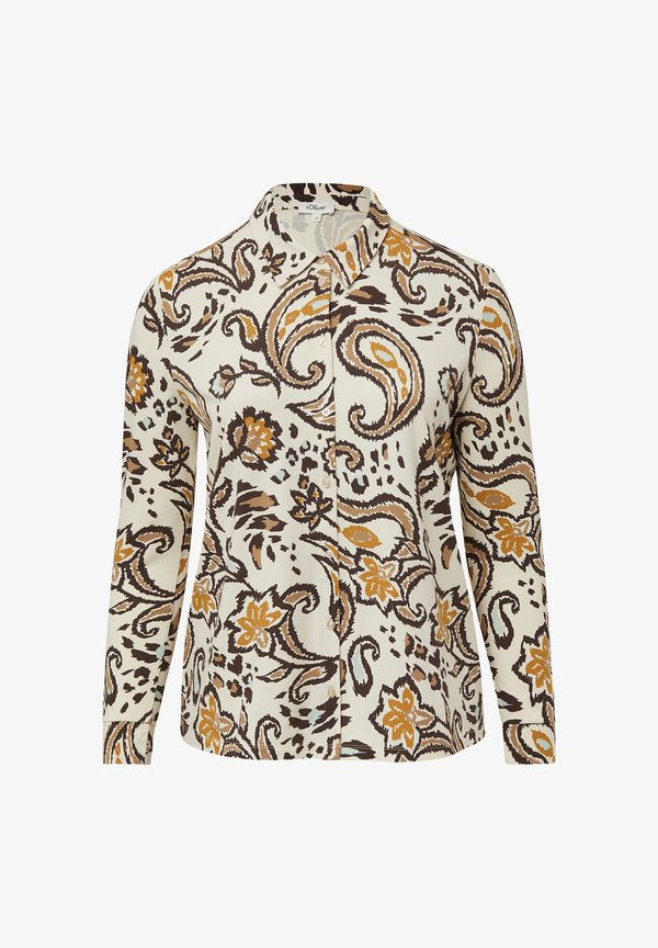 s.Oliver Button-down blouse - creme