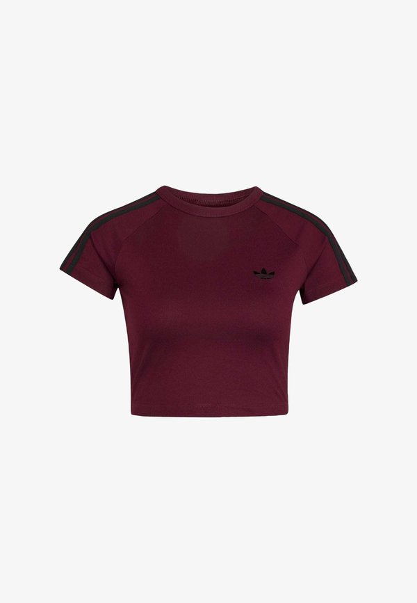 adidas Originals ADIDAS ORIGINALS SST BABY TEE - Print T-shirt - maroon   maroon   black