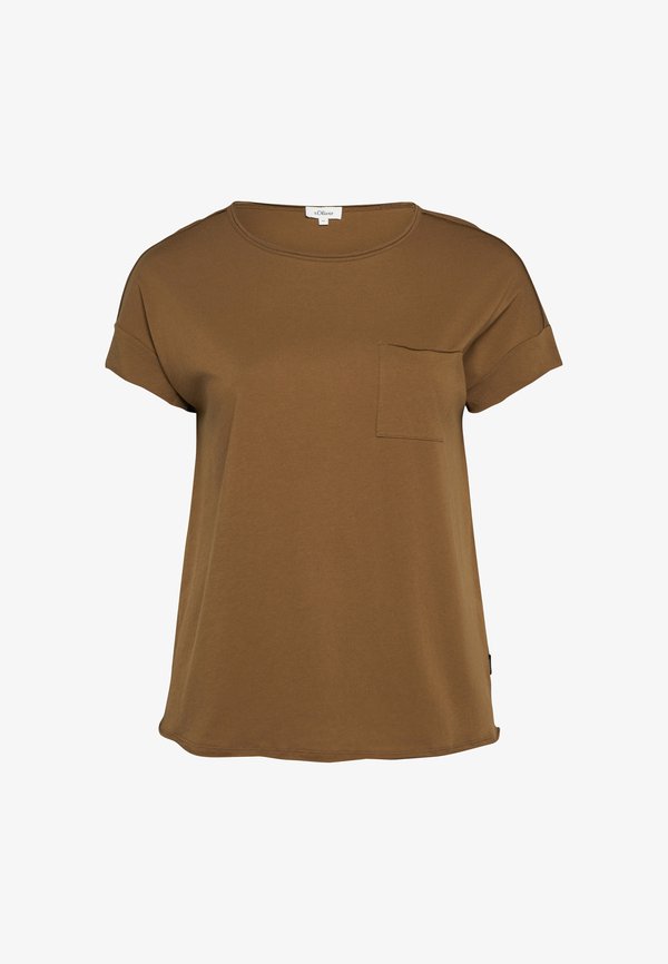 s.Oliver T-SHIRT - Basic T-shirt - dunkelbraun