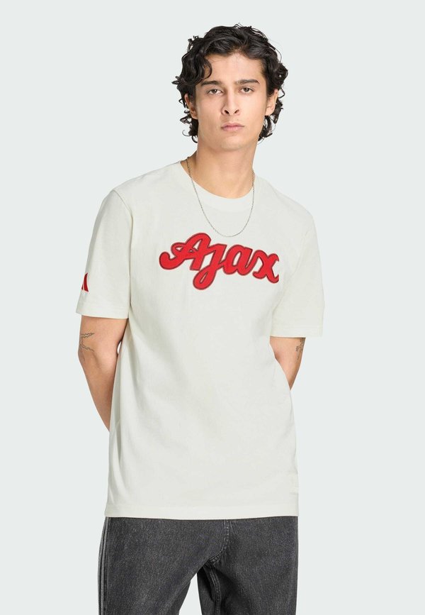adidas Performance ADIDAS PERFORMANCE AJAX AMSTERDAM US T-SHIRT - Club wear - off white