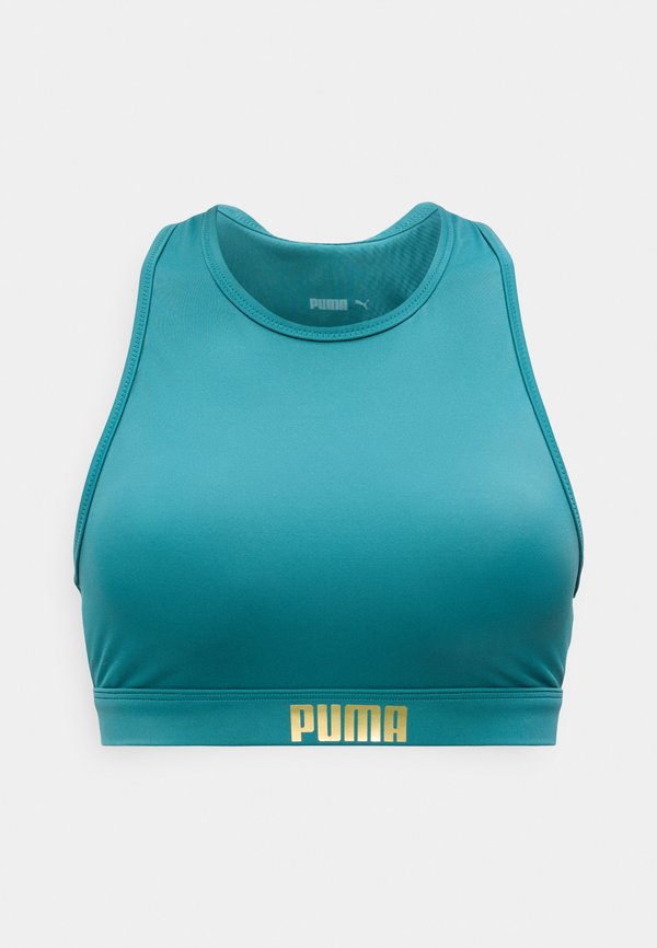 Puma SWIM WOMEN RACERBACK - Bikini top - emerald ice