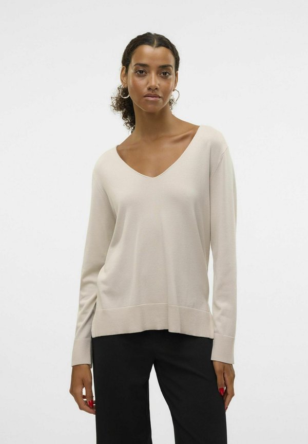 Vero Moda VMSILJE LS V-NECK PULLOVER GA NOOS - Jumper - moonbeam