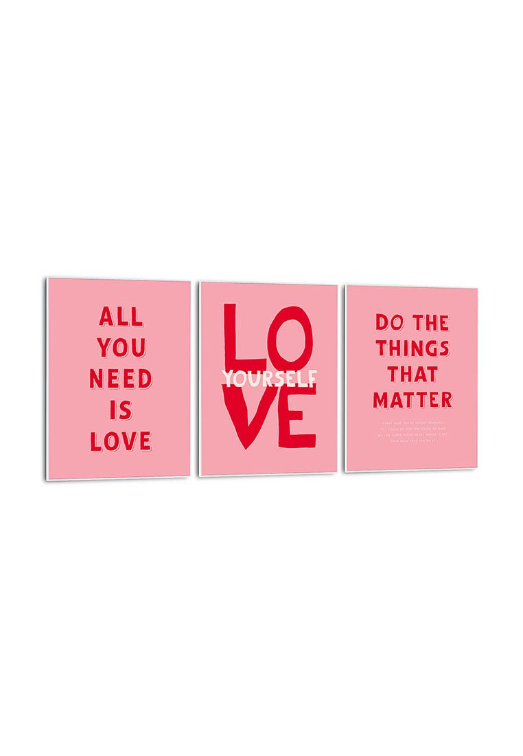 Orange Wallz PINK LOVE 3 PACK