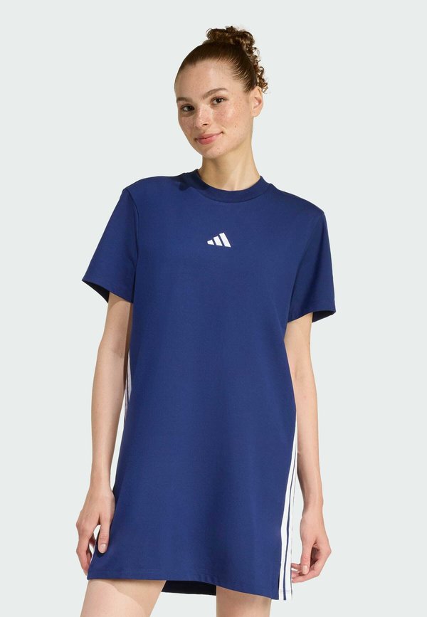 adidas Sportswear Jersey dress - dark blue   white
