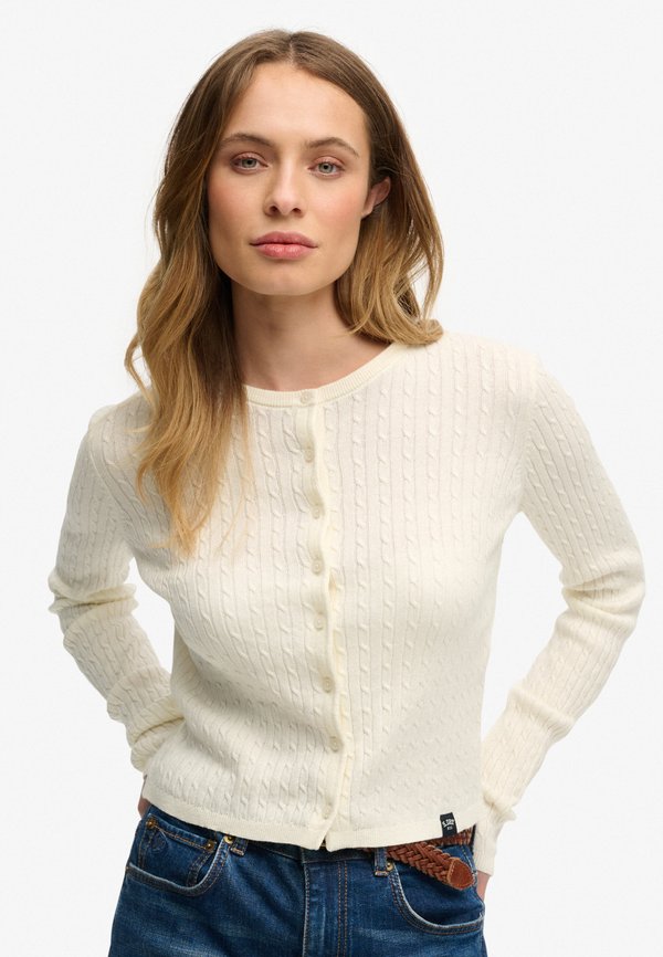 Superdry & Co LIGHT ESSENTIAL  - Cardigan - off white