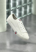 Tommy Jeans ARCHIVE FLAG STRIPE LEATHER TRAINERS
