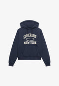 Superdry & Co SUPERDRY ATHLETIC ESSENTIAL APPLIQUE CROPPED HOODIE.. - Hoodie - dark ink