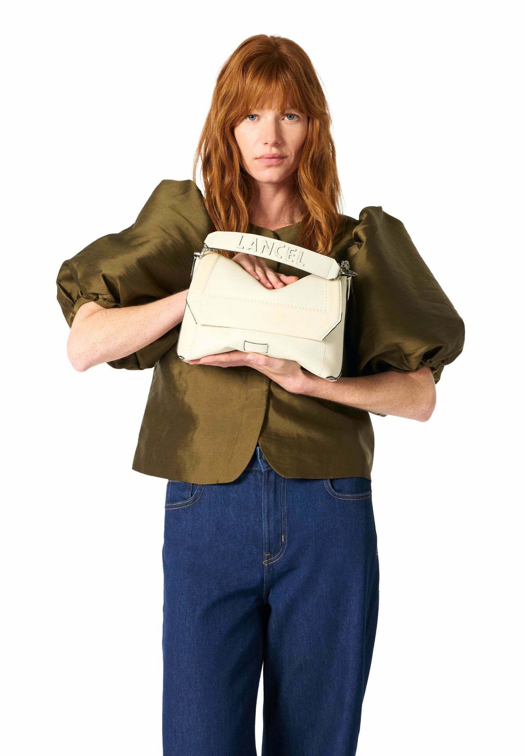 Lancel LANCEL SAC RABAT M NINON SOFT NEIGE FEMME