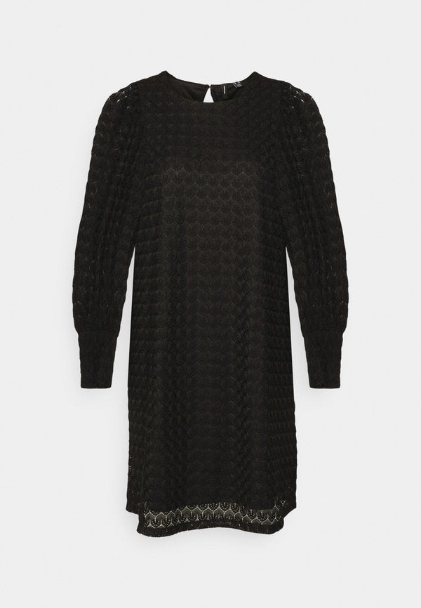Vero Moda Petite VMBECCA SHORT DRESS - Jumper dress - black