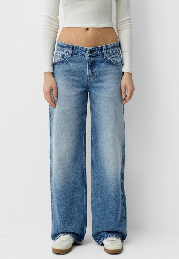 Bershka BOYFRIEND - Relaxed fit jeans - blue grey