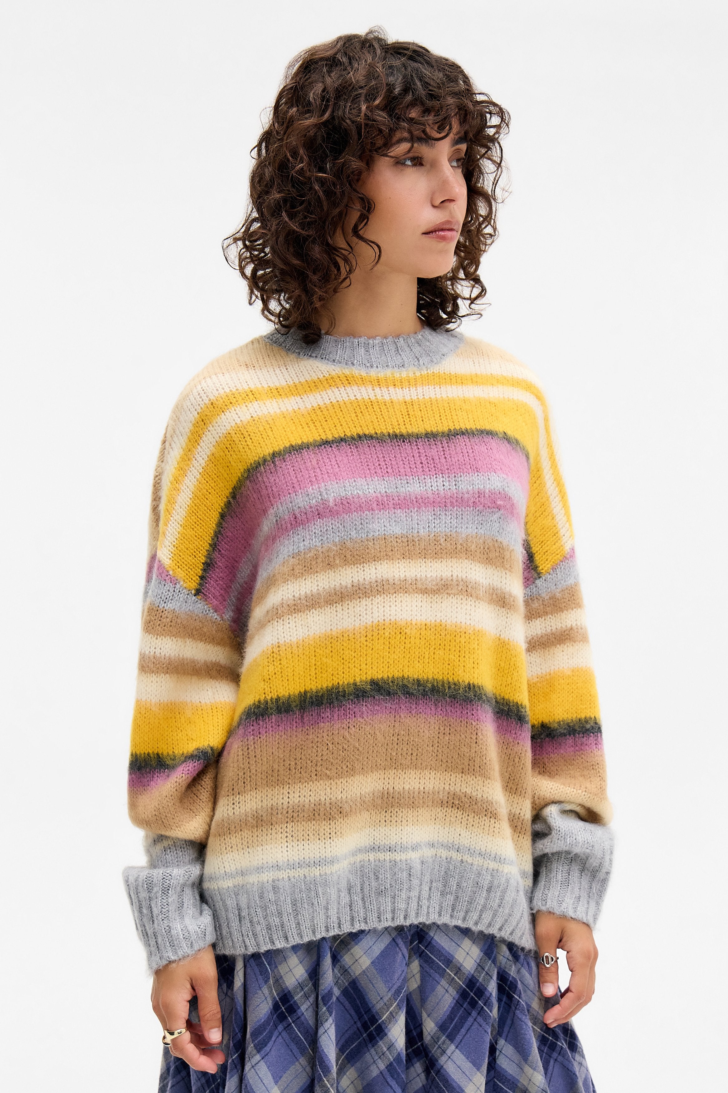 BDG Urban Outfitters FLUFFY STRIPE JUMPER
