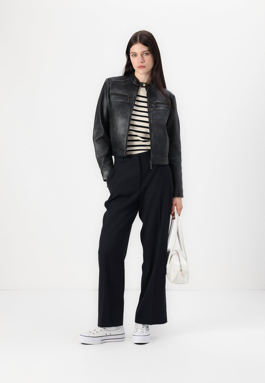 Abercrombie & Fitch Curve Love Tailored Wide Leg Pant