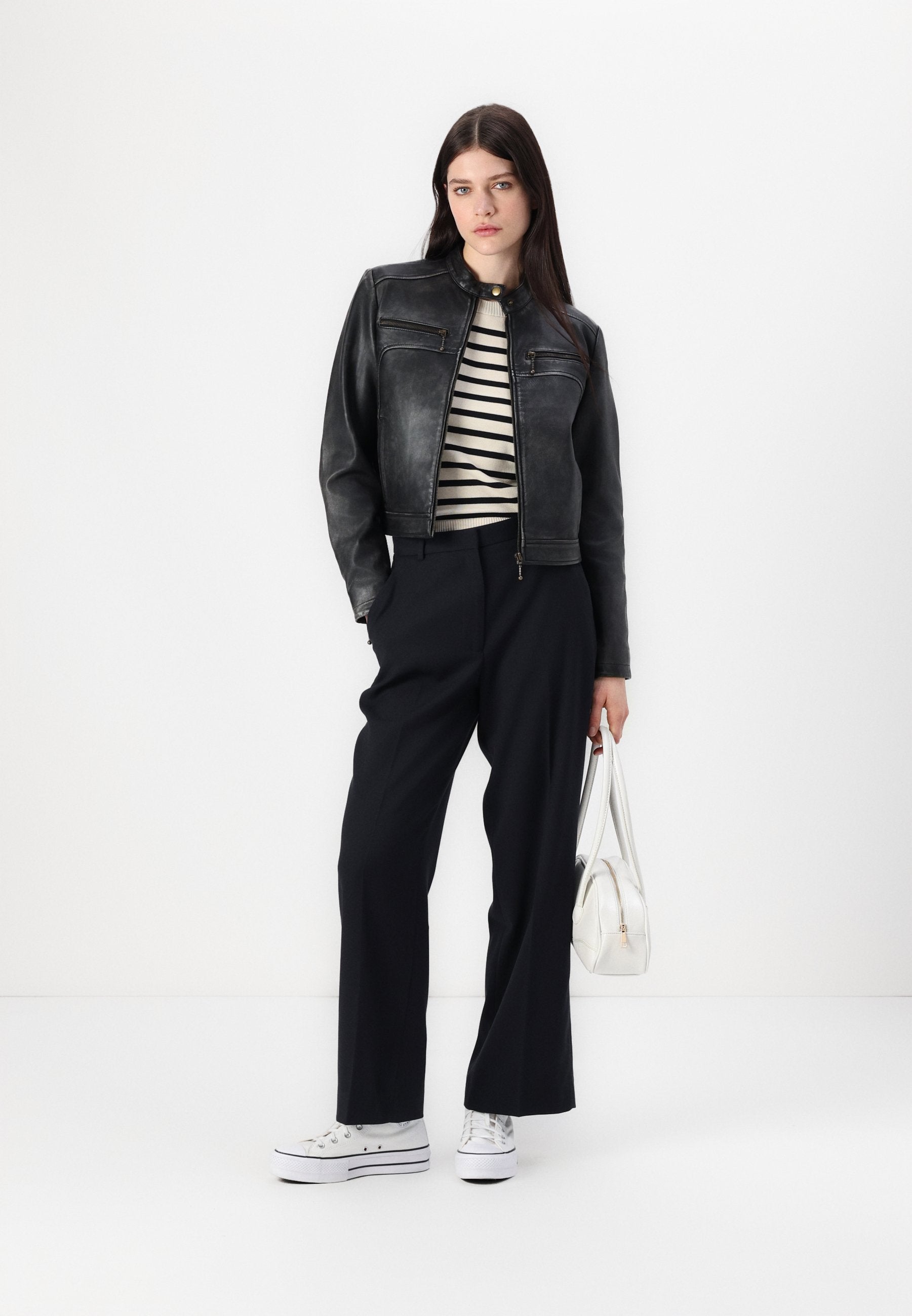 Abercrombie & Fitch Curve Love Tailored Wide Leg Pant