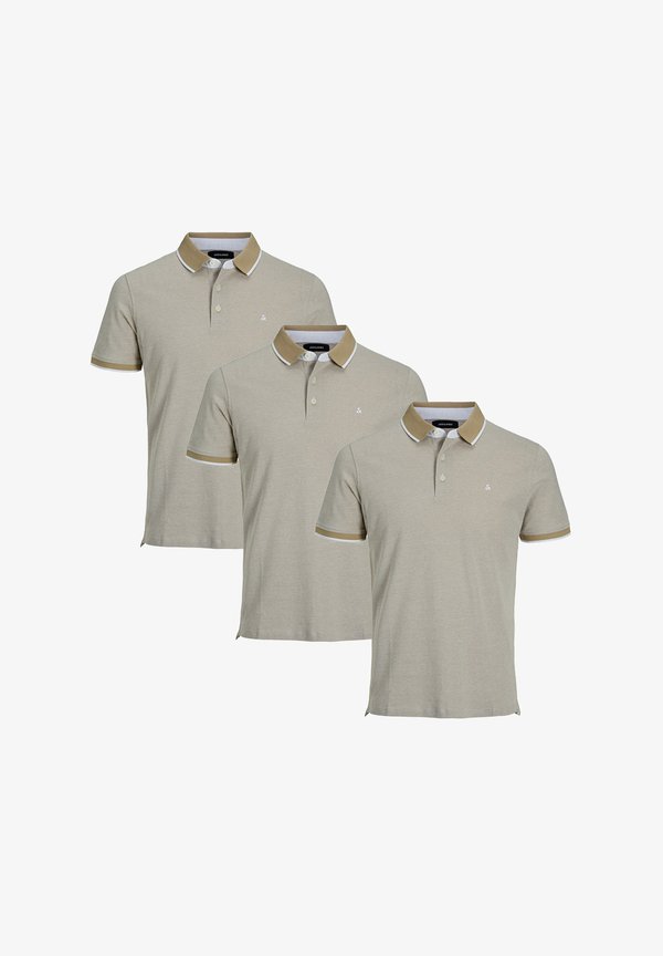 Jack & Jones 3ER PACK  - Polo shirt - crockery