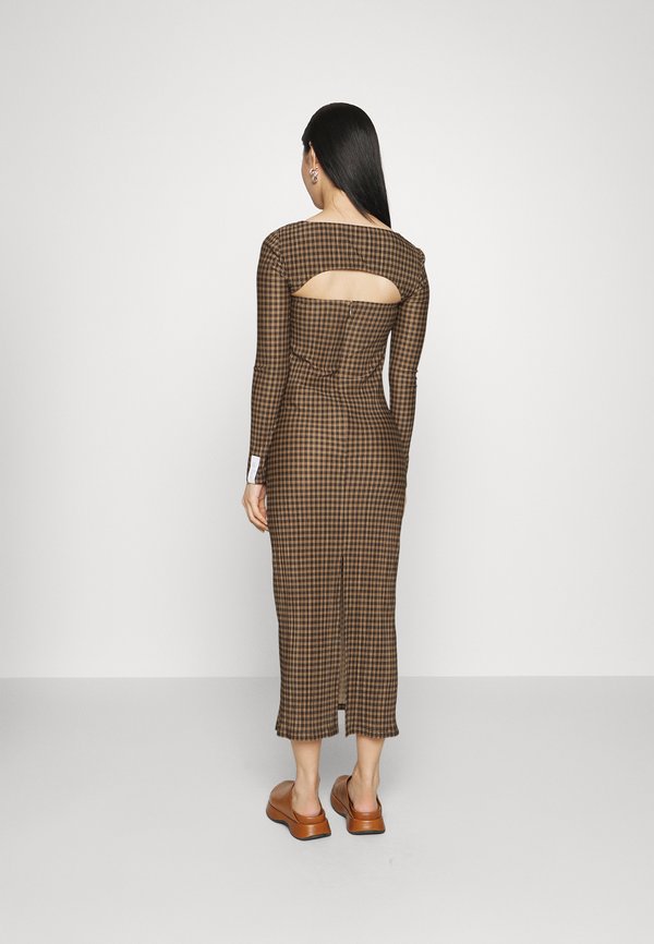 ROKH DRESS WITH DETACHABLE SLEEVE
