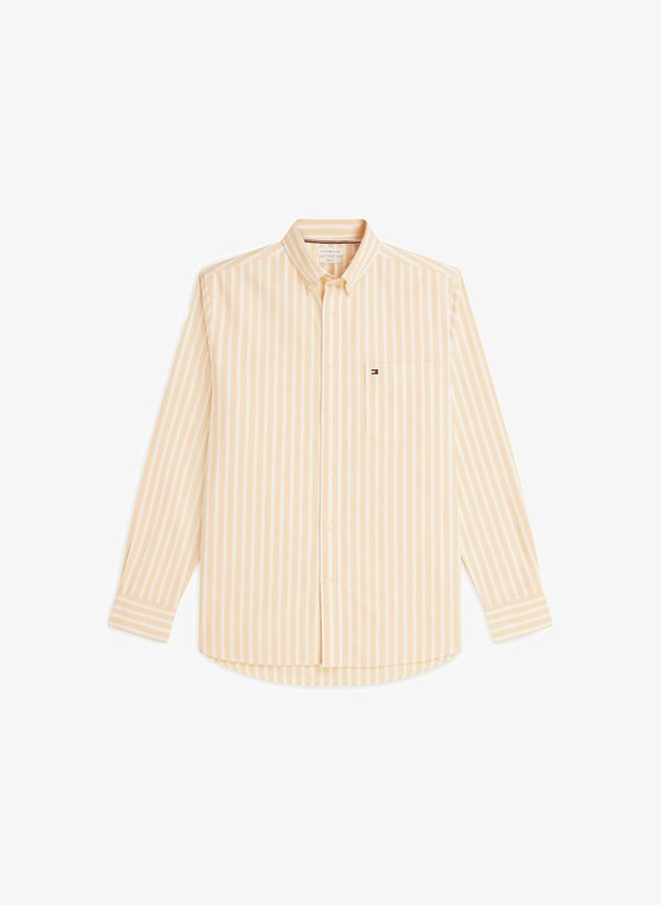Tommy Hilfiger HERITAGE OXFORD SEASONAL STP - SEASONAL PATTERN - Shirt - orange flash   stripe