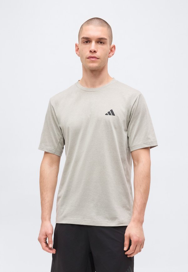adidas Performance WORKOUT ESSENTIALS FEELREADY T-SHIRT - Sports T-shirt - medium grey heather