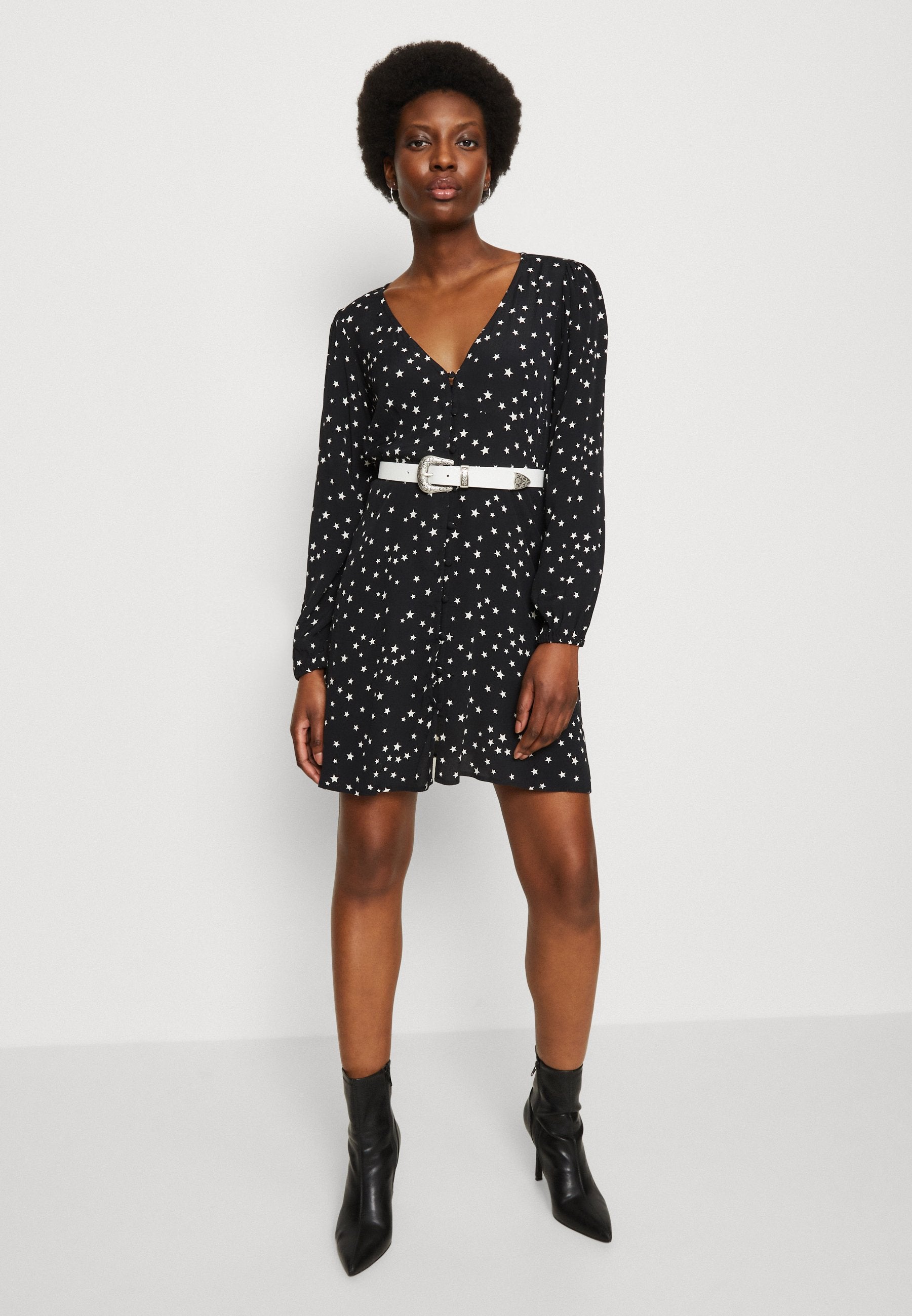 GAP BUTTON FRONT MINI DRESS