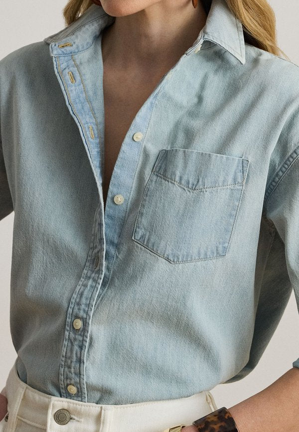 Lauren Ralph Lauren RELAXED FIT DENIM SHIRT