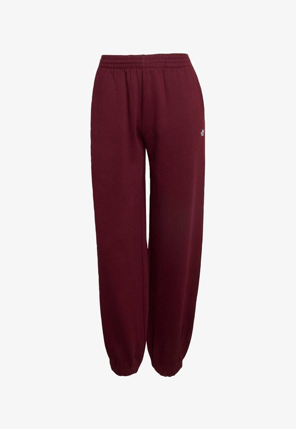 adidas Originals ESS FL JOGGER - Tracksuit bottoms - maroon