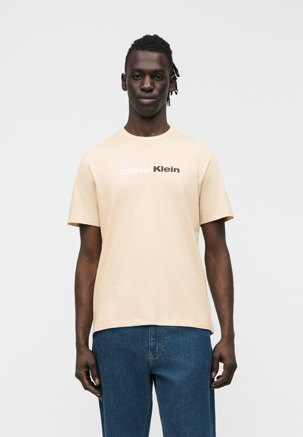 Calvin Klein Jeans WHOLESALE UNISEX - Print T-shirt - oatmeal