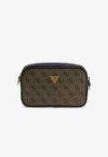 Guess MILANO CAMERA BAG S - Camera bag - mehrfarbig braun