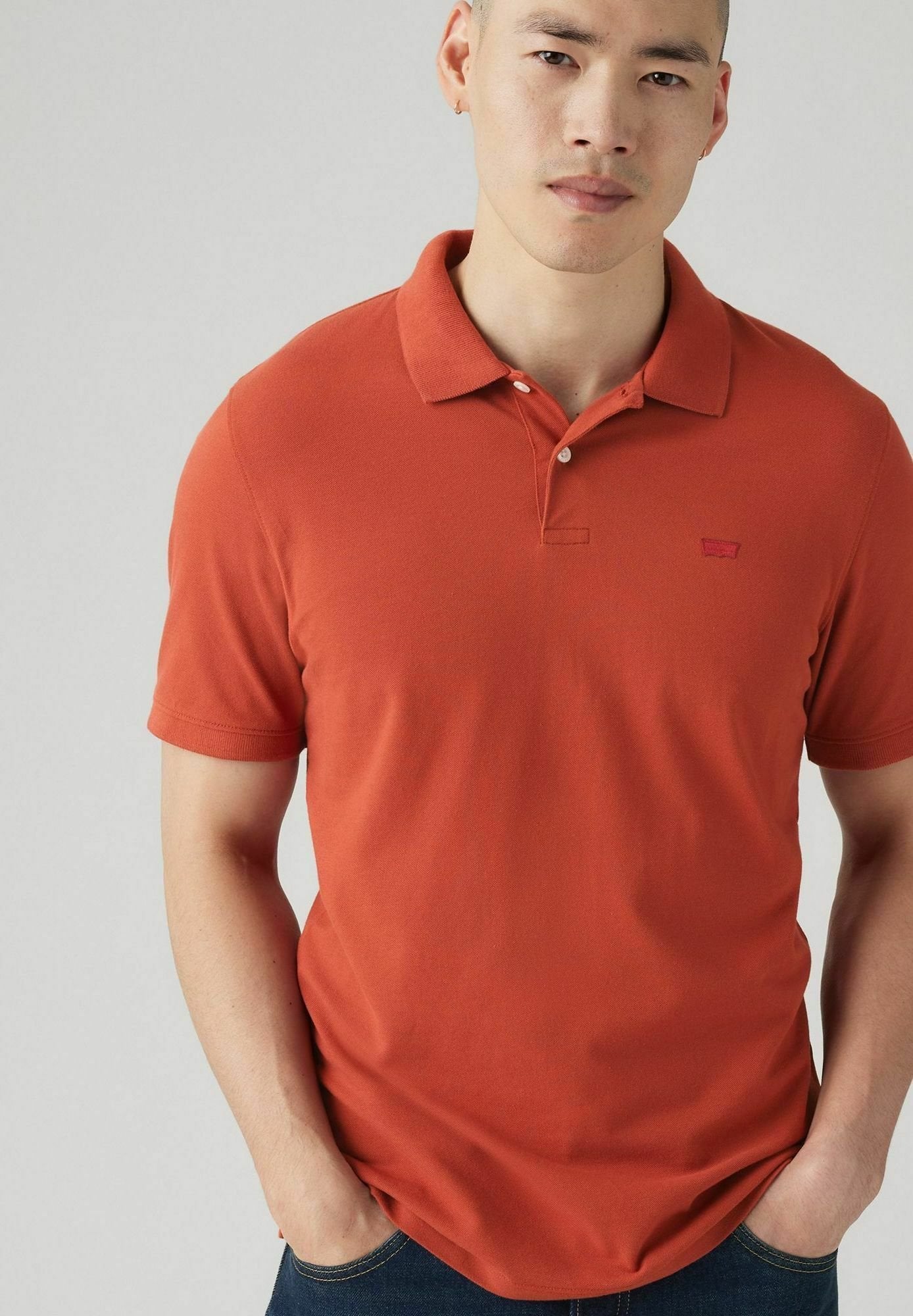 Levi's® SLIM HOUSEMARK POLO QUARTER TIPPING LEMO