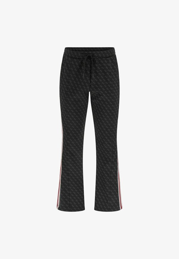 Guess REGULAR FIT LOGO - Tracksuit bottoms - mehrfarbig schwarz