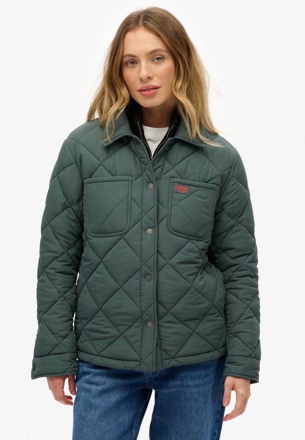Superdry & Co QUILTED CHORE - Winter jacket - thyme green