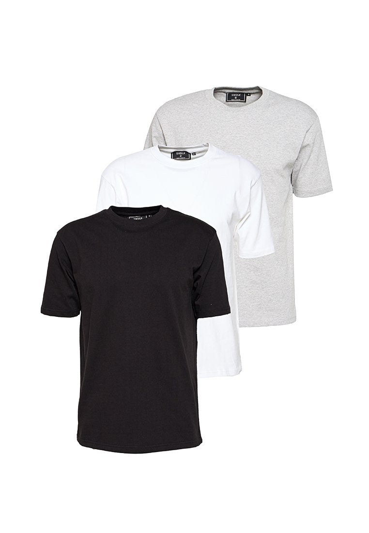 SIKSILK 3 PACK RELAXED FIT