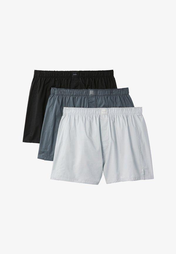 Calvin Klein Underwear 3 PACK - Boxer shorts - black/turbulence/harbor mist