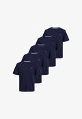 Jack & Jones PACK 5 - Basic T-shirt - navy blazer