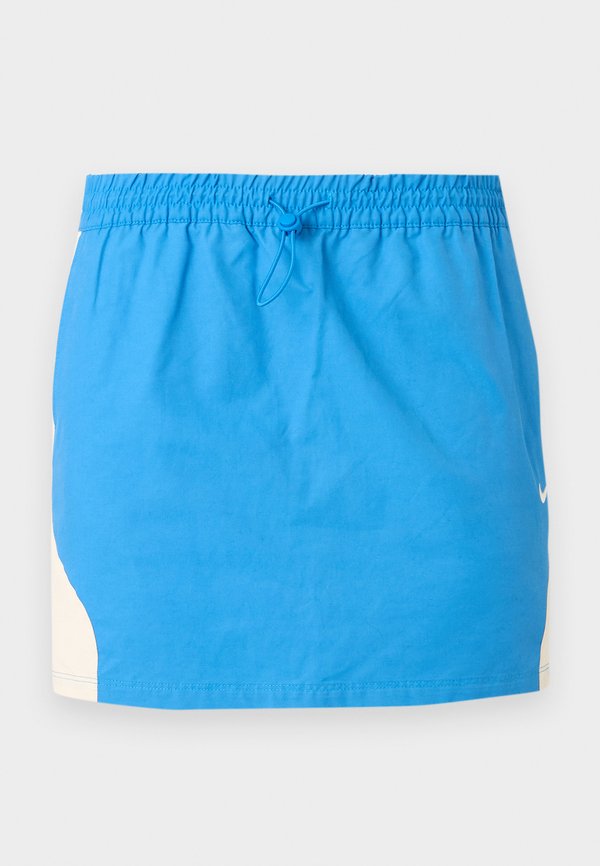 Nike Sportswear STREET MINI SKIRT - Mini skirt - photo blue/chalk