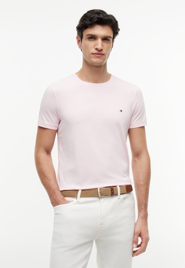 Tommy Hilfiger STRETCH SLIM FIT TEE - Basic T-shirt - pink