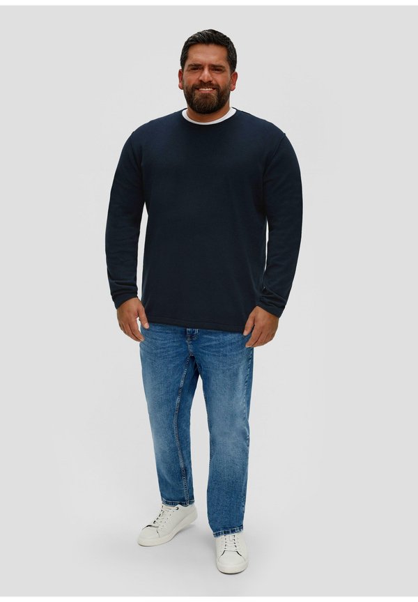 s.Oliver MIT RUNDHALSAUSSCHNITT - Jumper - navy