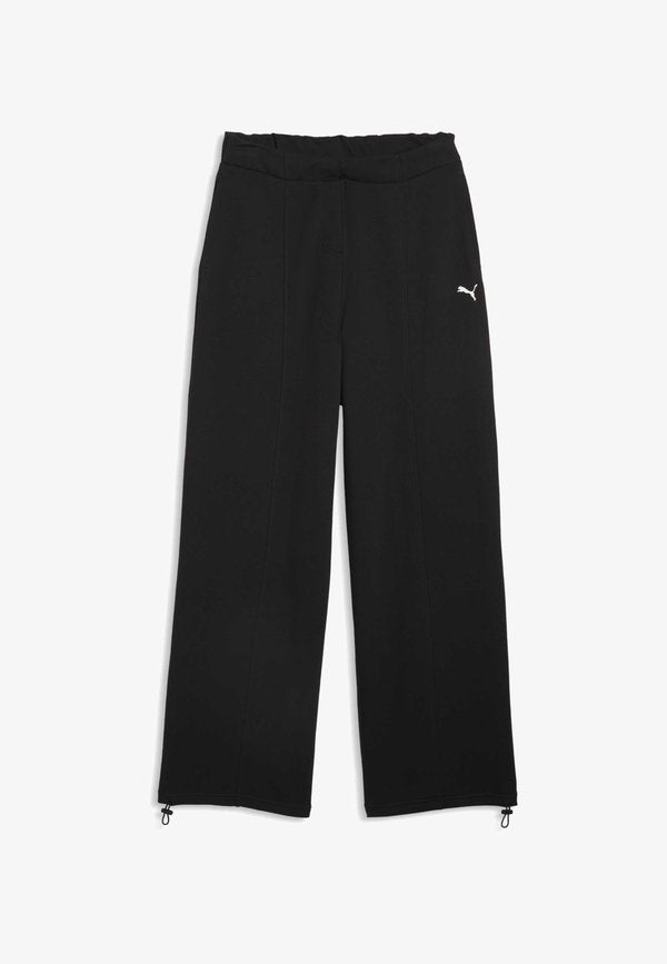 Puma ESSENTIALS SLOUCHY PINTUCK OVERSIZED HOSE - Tracksuit bottoms - black