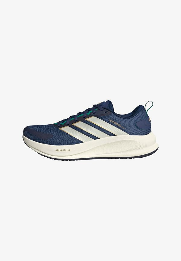 adidas Performance Road running shoes - dark blue   off white   matte gold